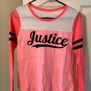 Justice shirts size 14